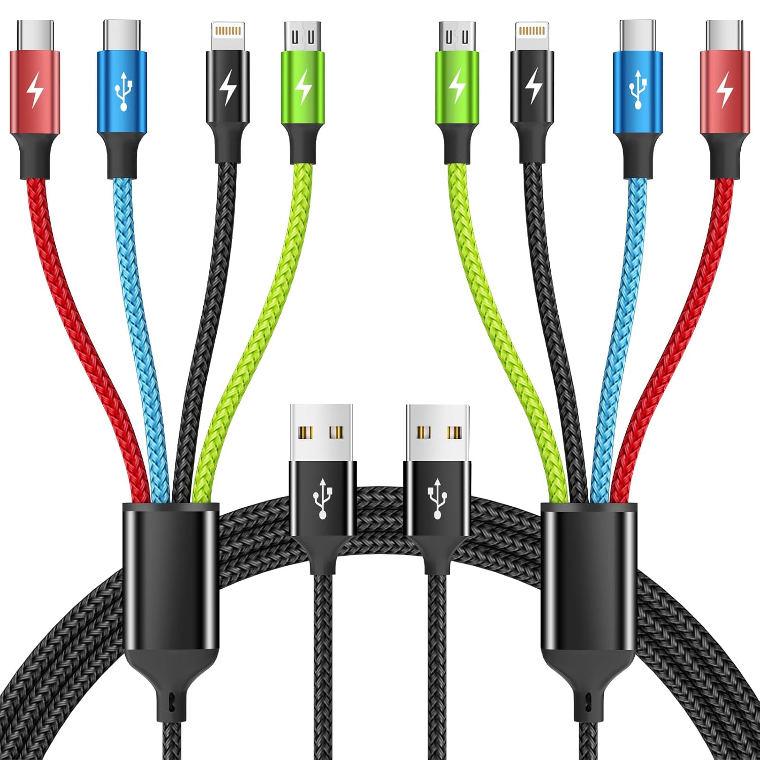 Firsting Travel Essentials - Cable de carga múltiple [2 unidades de...