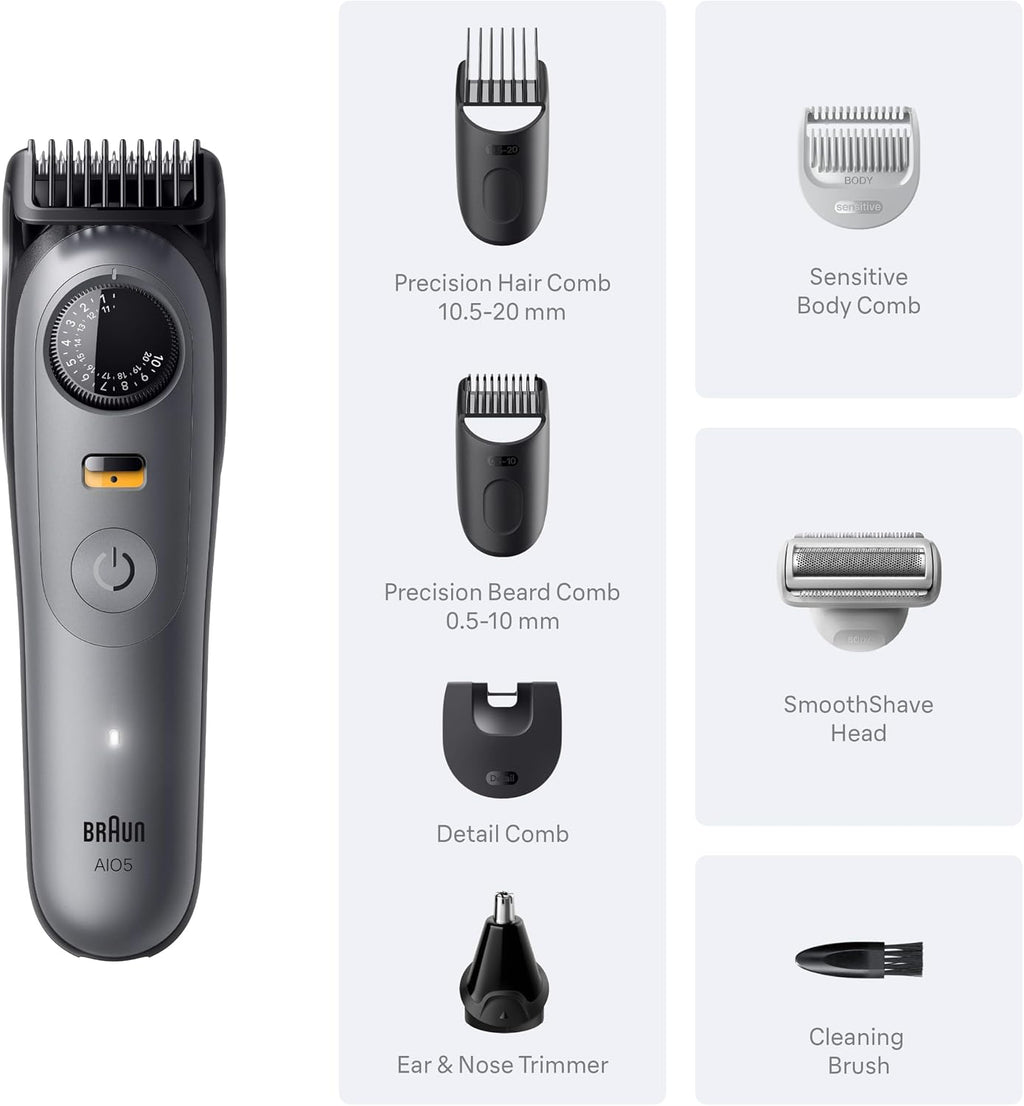 Braun Serie 5 todo en uno Kit de aseo para barba y cuerpo para homb...