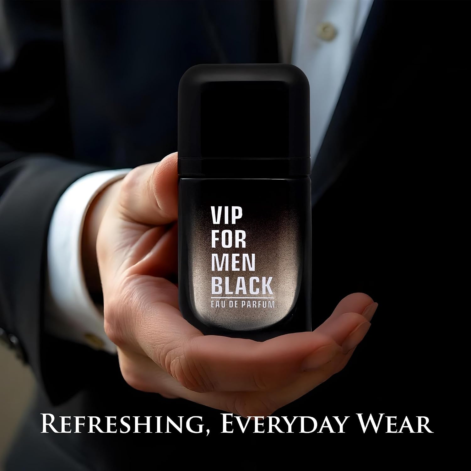 VIP Black for Men Eau De Parfum \u2013 Fragancia aromática Fougere...