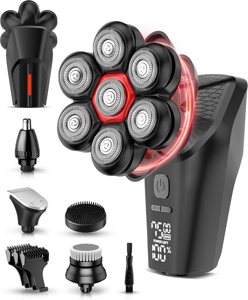 Afeitadoras de Cabeza para Hombres Calvos, Afeitadora de Cabeza 7D...