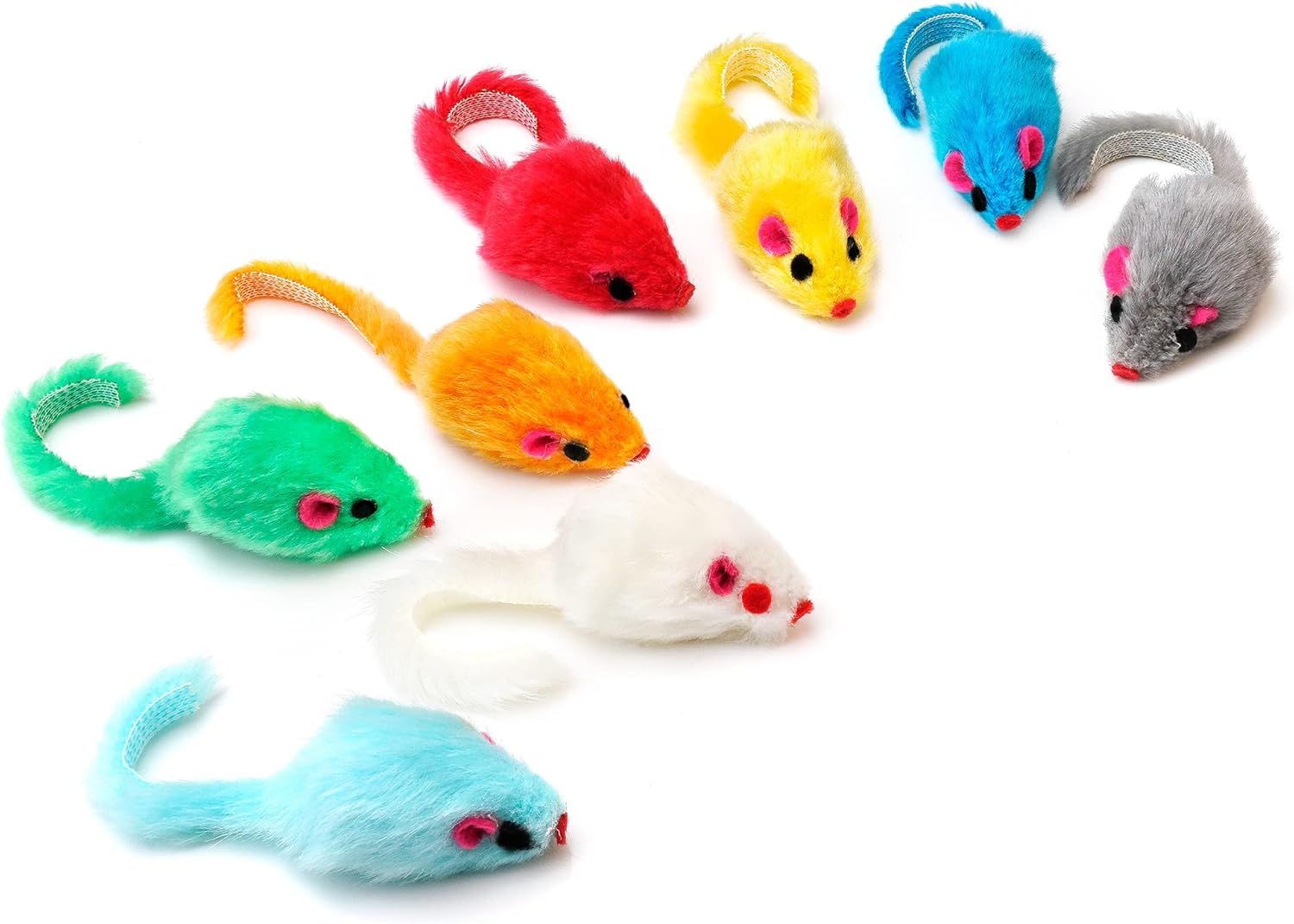 CHIWAVA 36PCS 4.1 '' Peludo Gato Juguete Ratones Sonajero P...