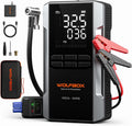 WOLFBOX Arrancador de 4000 A con compresor de aire, batería de coch...