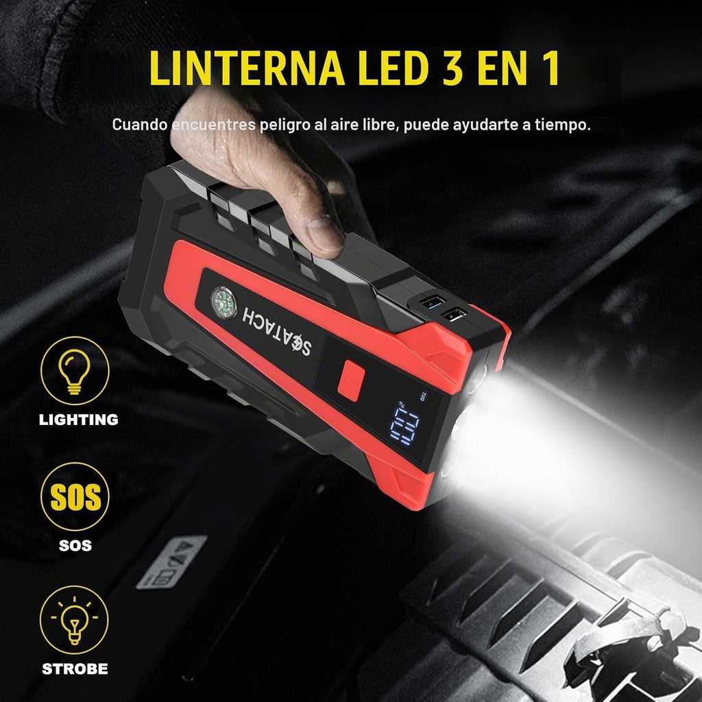Scatach 5000A Jump Starter, batería de arranque de 12V portátil | J...