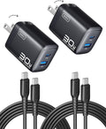 INIU Cargador para iPad Air Pro, 30 W, paquete de 2 cargadores de i...
