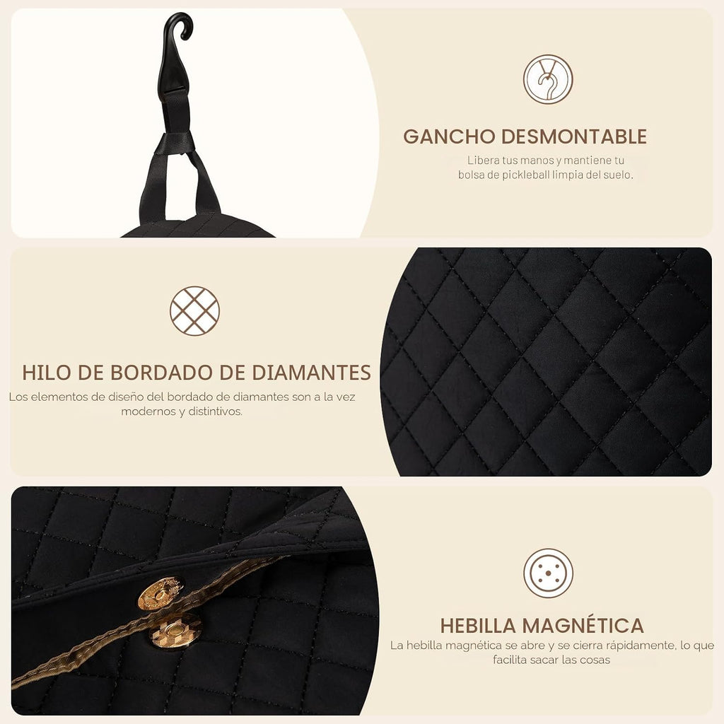 Sucipi Bolsas de tenis para mujeres, Mochila bolsa acolchada para r...