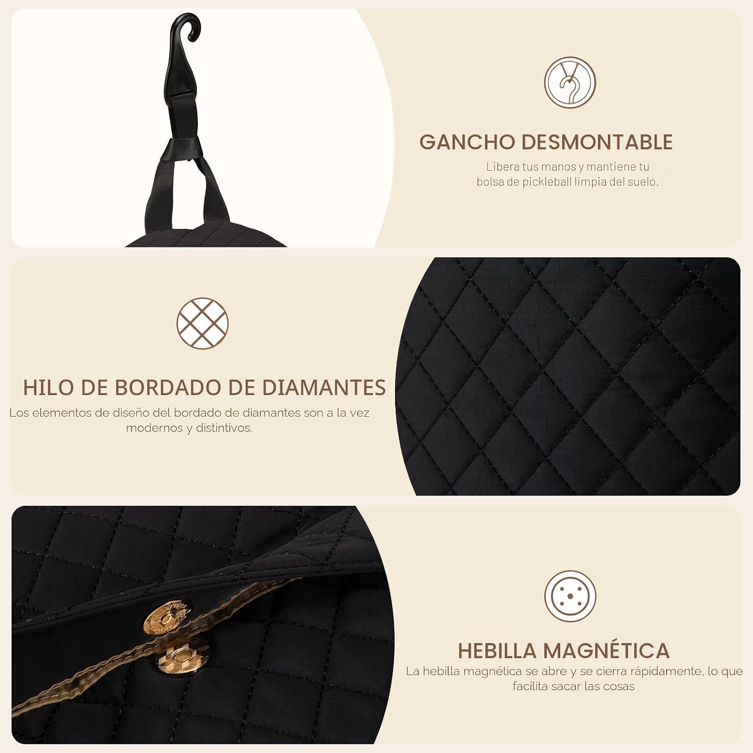 Sucipi Bolsas de tenis para mujeres, Mochila bolsa acolchada para r...