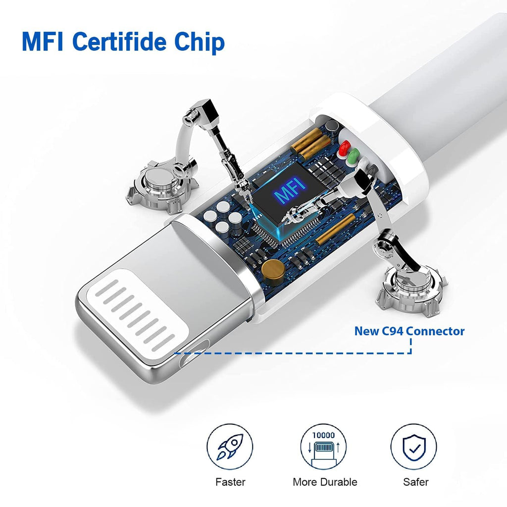 [Certificado MFi de Apple] Cargador de iPhone 14 de Carga Rápida, B...