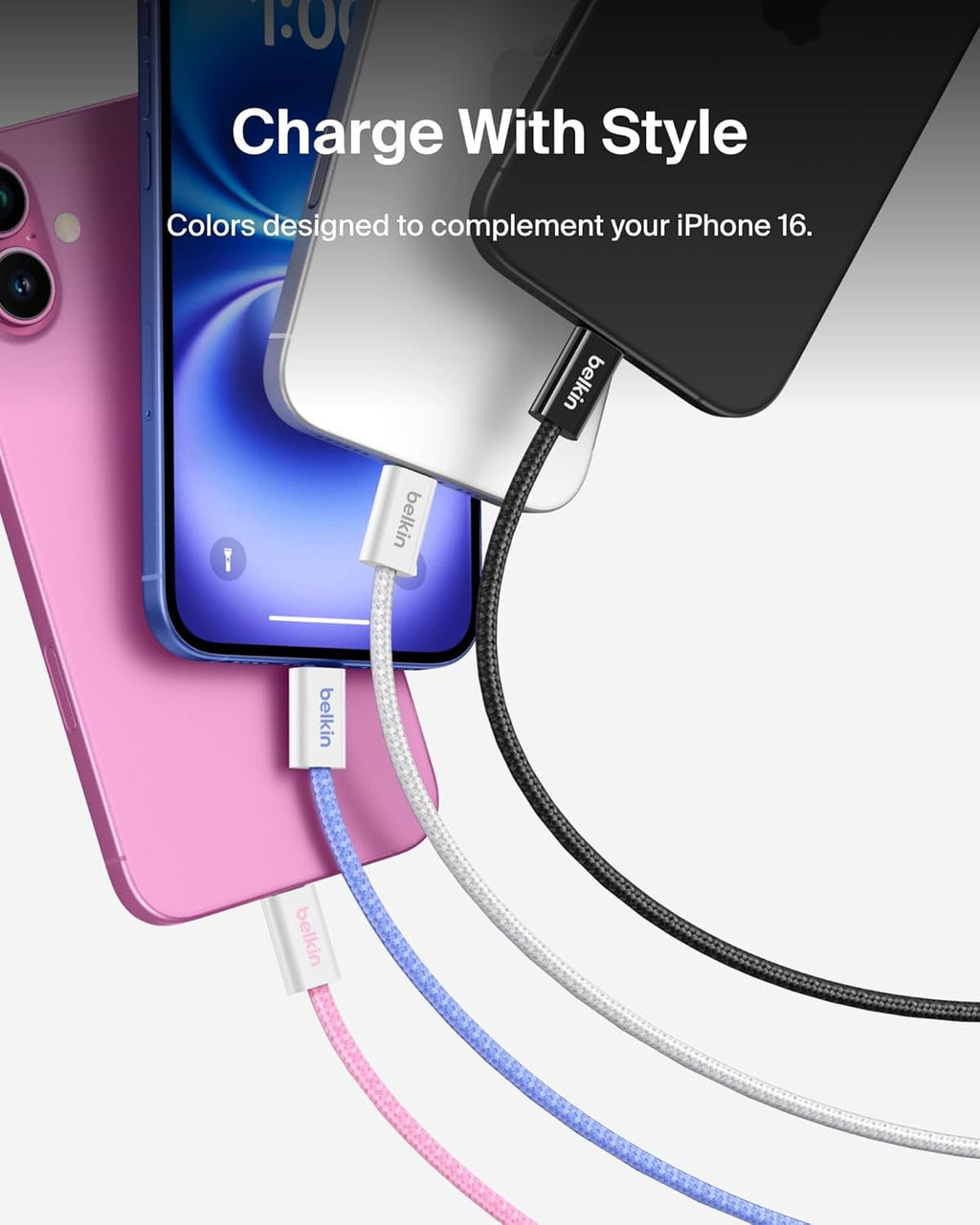 Belkin Cable USB C a USB C, 9.9 pies, 60W - Cargador Tipo C, Cable...