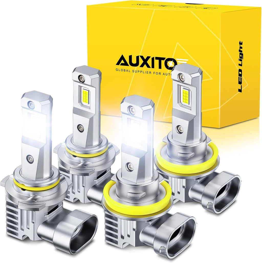 AUXITO Combo de bombillas 9005 h11, kit de conversión de iluminació...
