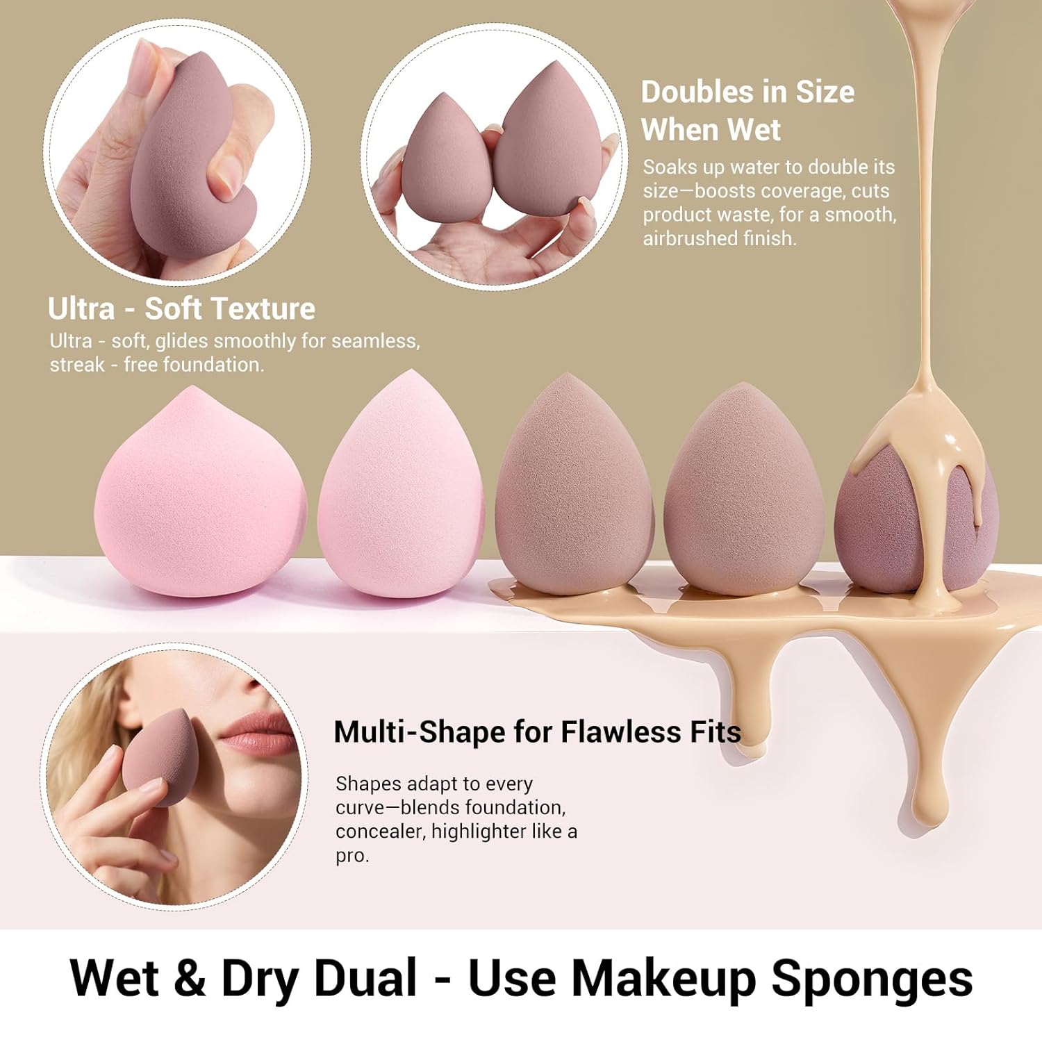 MAANGE Juego de Brochas de Maquillaje de 51 Piezas Brochas de Maqui...