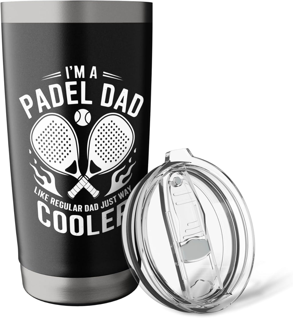 Jugador de pádel de tenis padre, raqueta deportes padel amante papá...