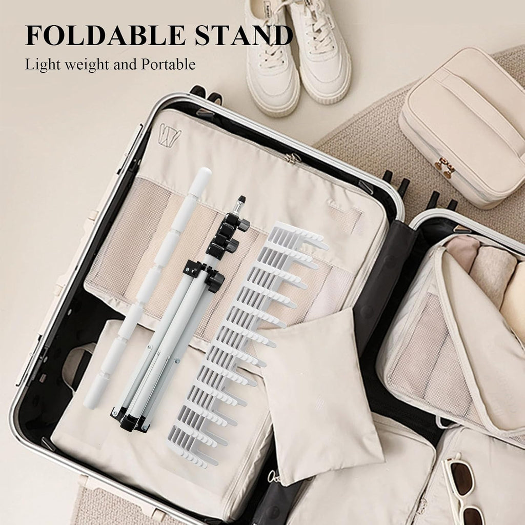 Eastdone Soporte para extensión de cabello trenzado, 144 clavijas,...