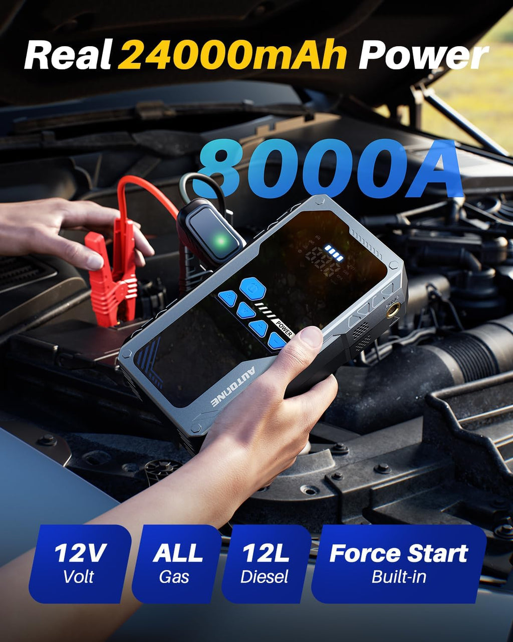 AUTOONE JWA2 Arrancador de salto con compresor de aire (todo a gas\...