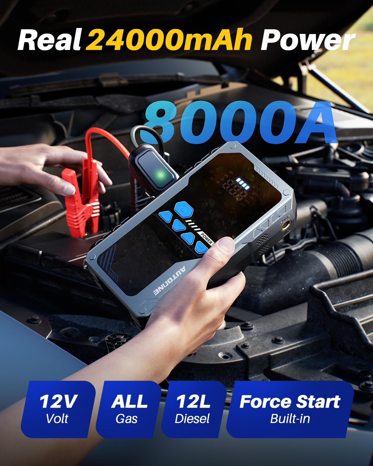 AUTOONE JWA2 Arrancador de salto con compresor de aire (todo a gas\...