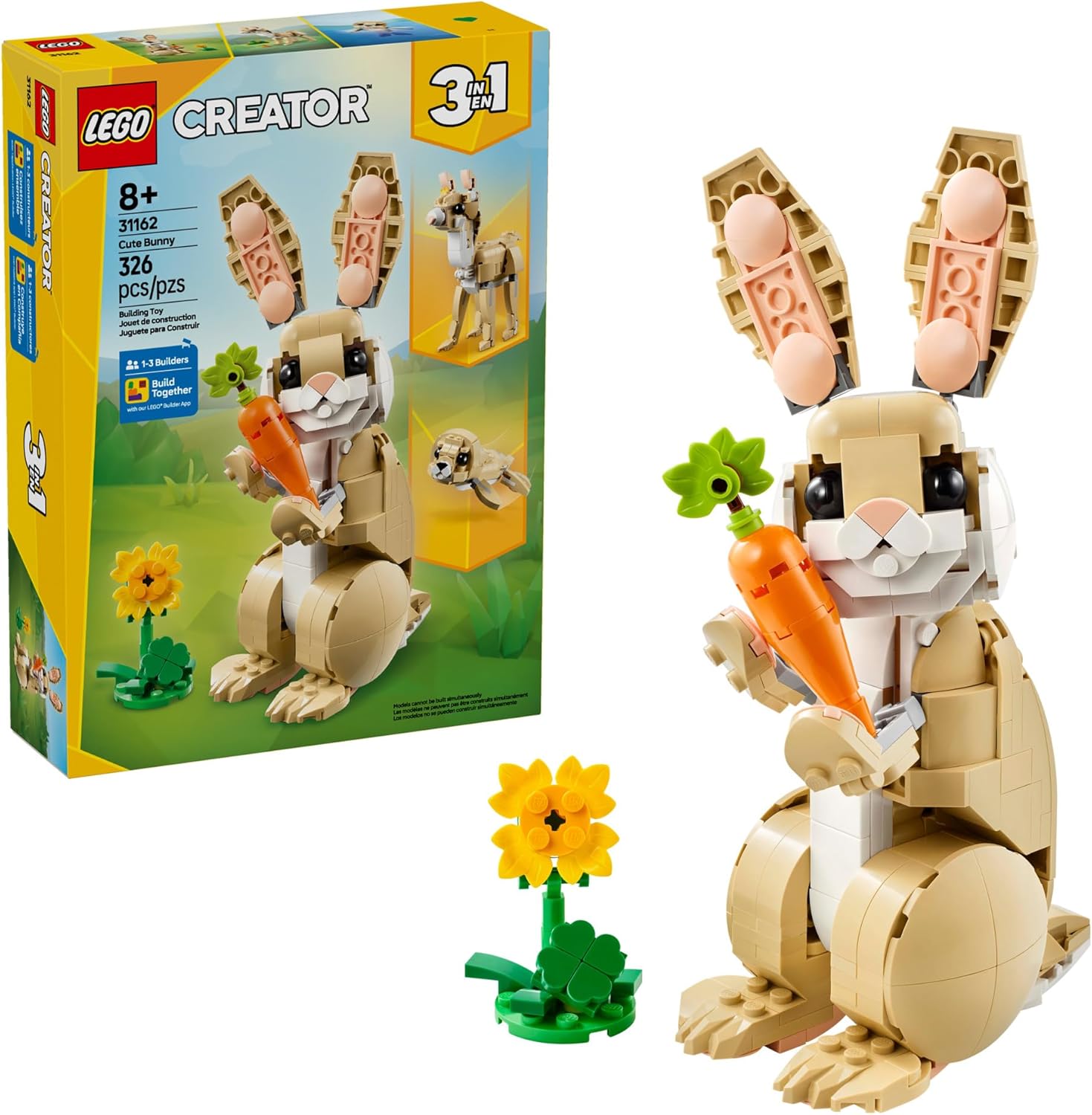 LEGO Creator 3 en 1 Juguetes Lindo Conejo - Juego de Construcción c...