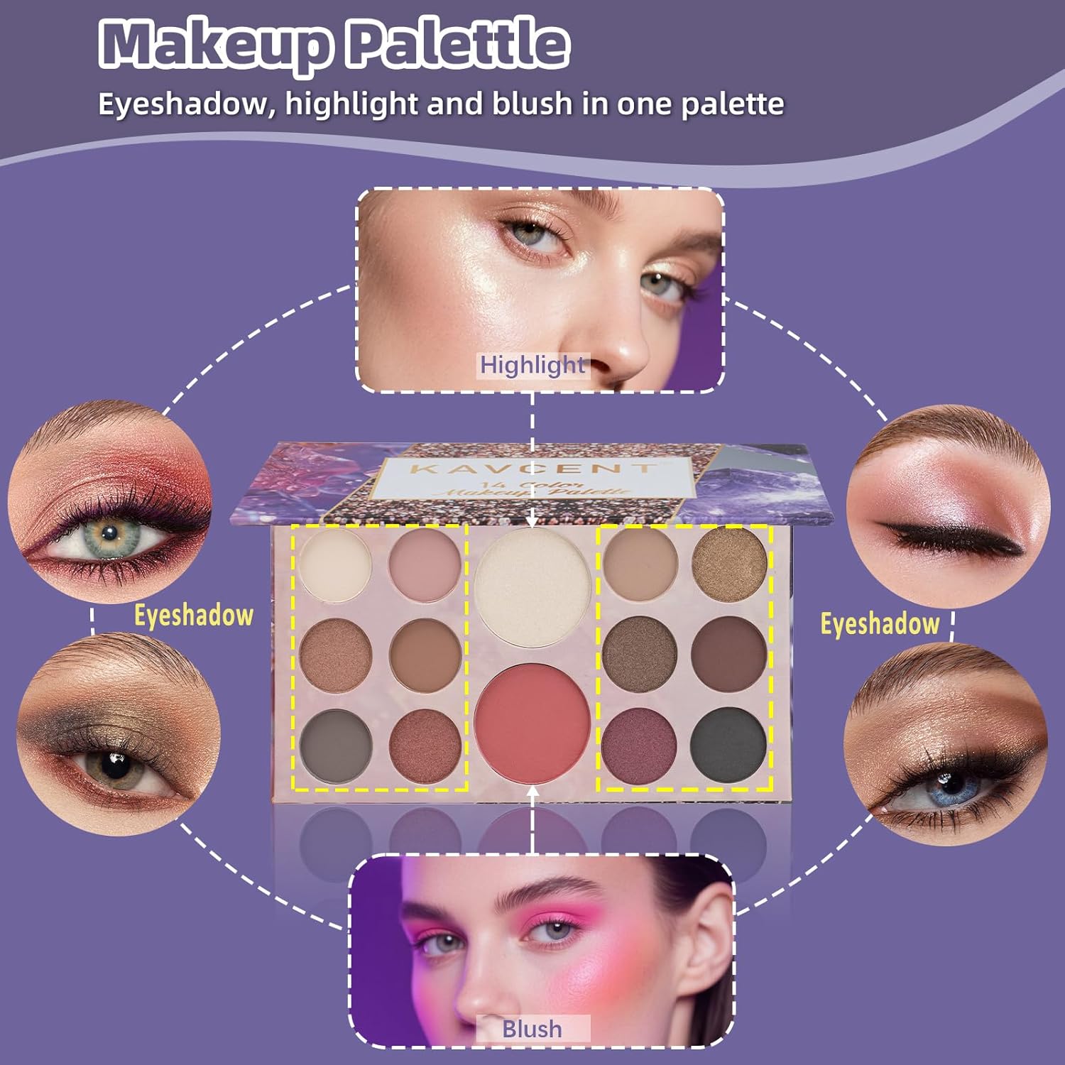 Kit de maquillaje para adolescentes y mujeres, kit completo de maqu...