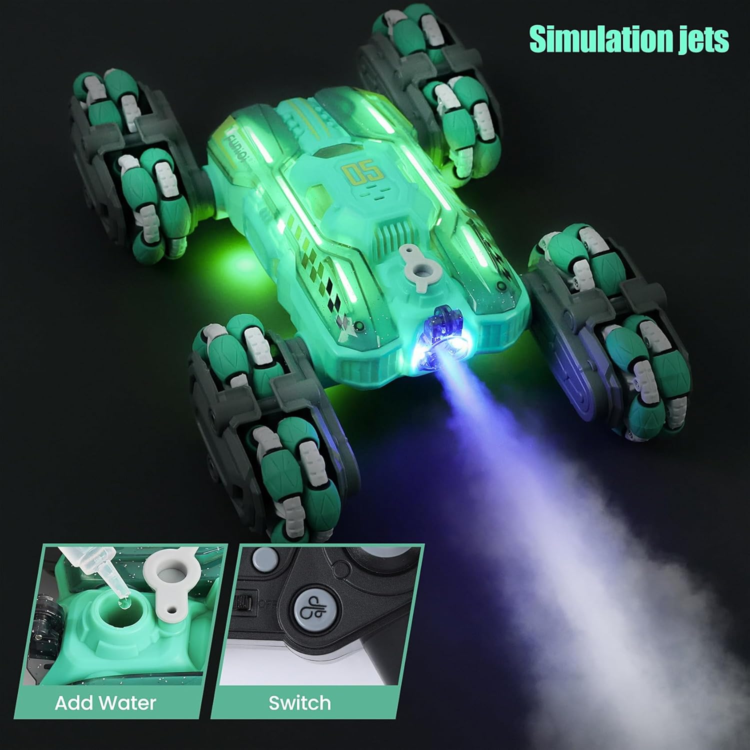 FUNiOi Cool 8WD RC Stunt Car para niños de 6, 7, 8-12, 13, 14 años...