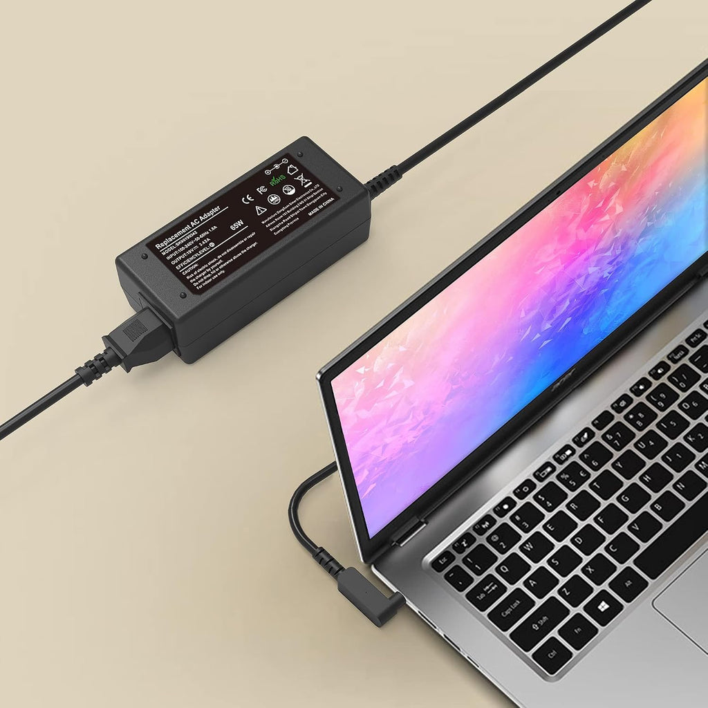 Adaptador de CA de 19V 3.42A 65W Cargador para portátil Acer Chrome...