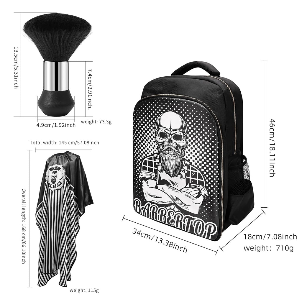 Barber Supplies - Mochila para peluquería, con capa de peluquería y...