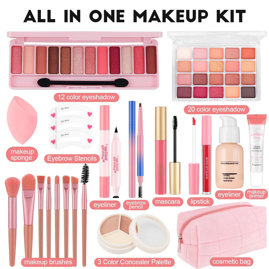 Kit de Maquillaje Todo en Uno para Adolescentes Principiantes con B...