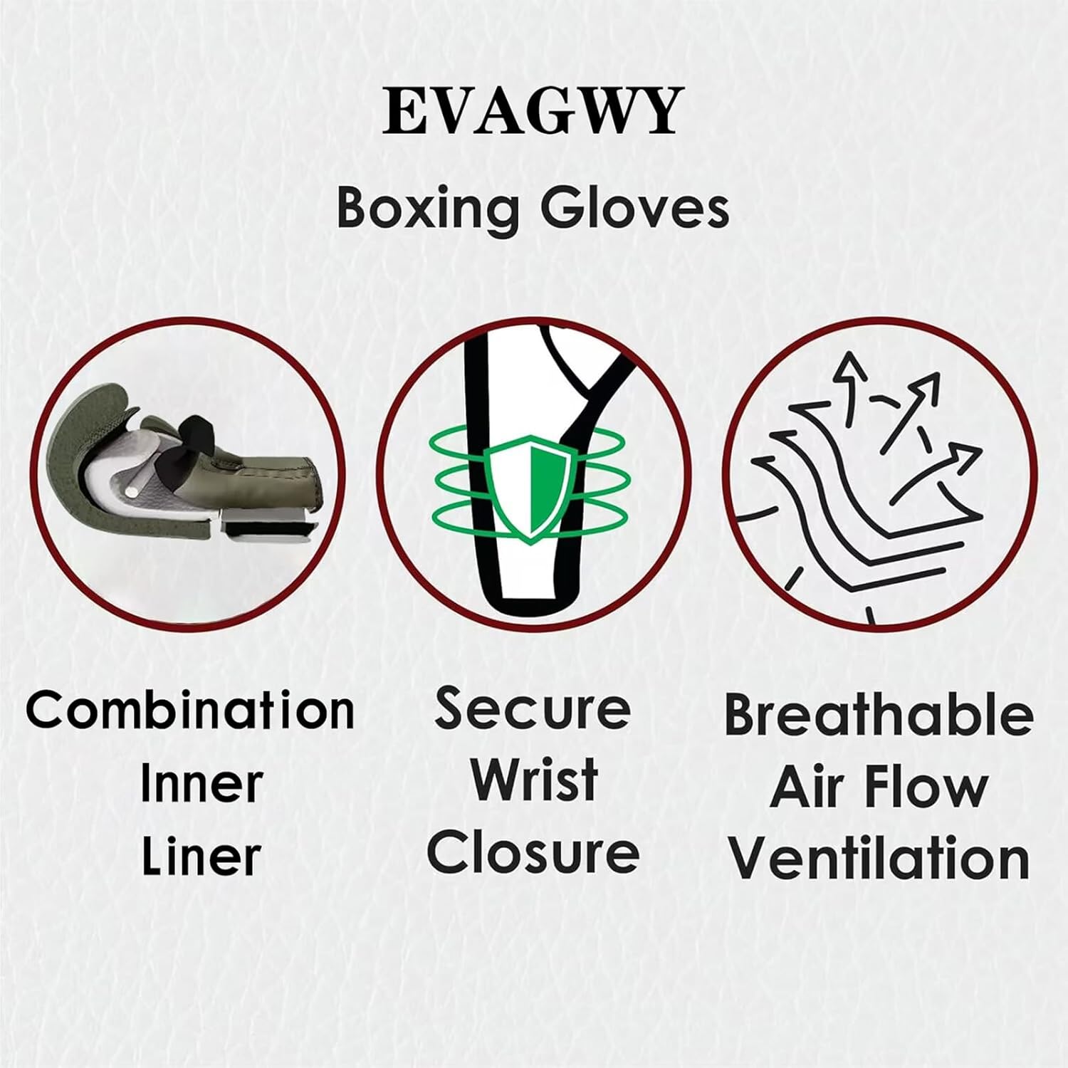 EVAGWY Guantes de boxeo para hombres y mujeres, para entrenamiento...