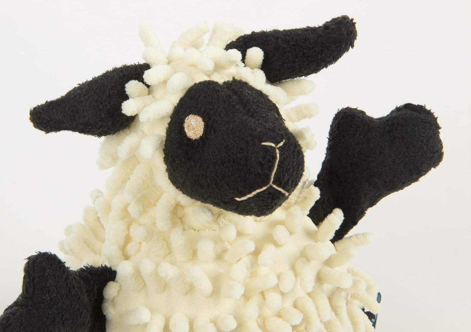 goDog Fuzzy Wuzzy Lamb - Juguete de peluche chirriante para perro,...