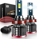 FITMOTORS Bombillas H11\/H8\/H9, 80 W, 16000 lúmenes brillantes, lu...