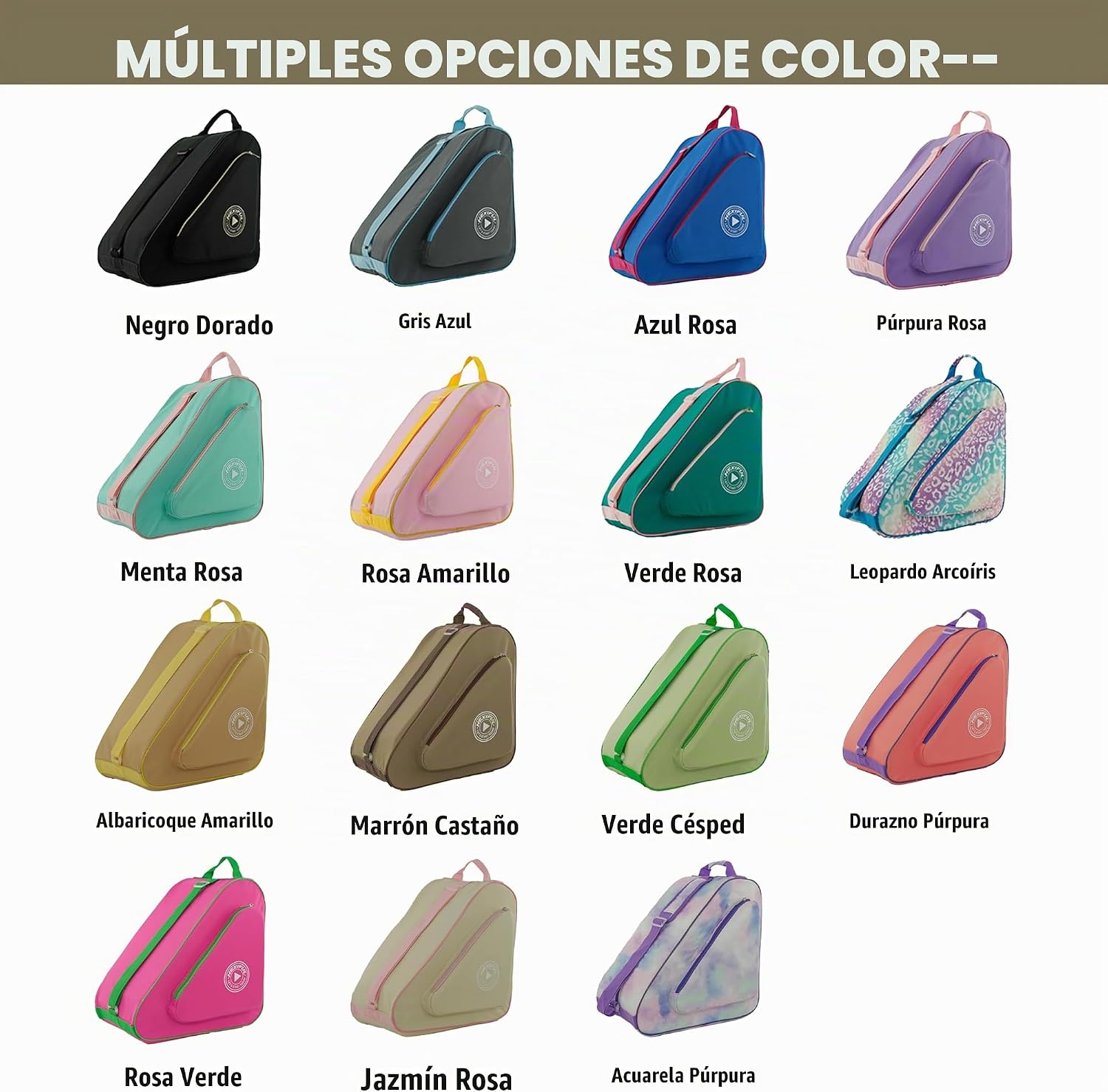 HEXIFUL Bolsa para Patines de Hielo, En Línea, Roller y Quad - Para...