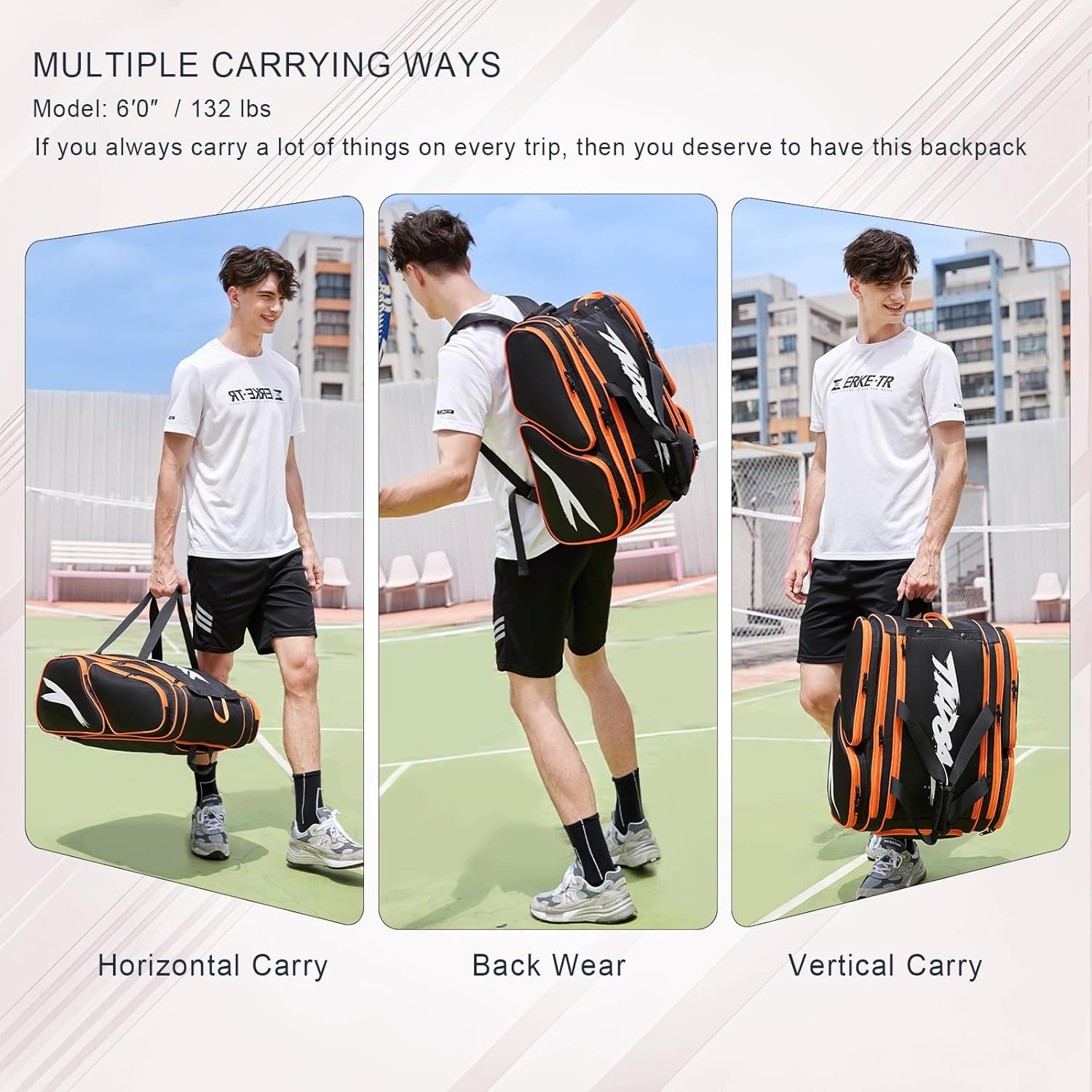 TILDOSAC Bolsa de pickleball \u2013 Bolsa grande de paleta para 4 p...