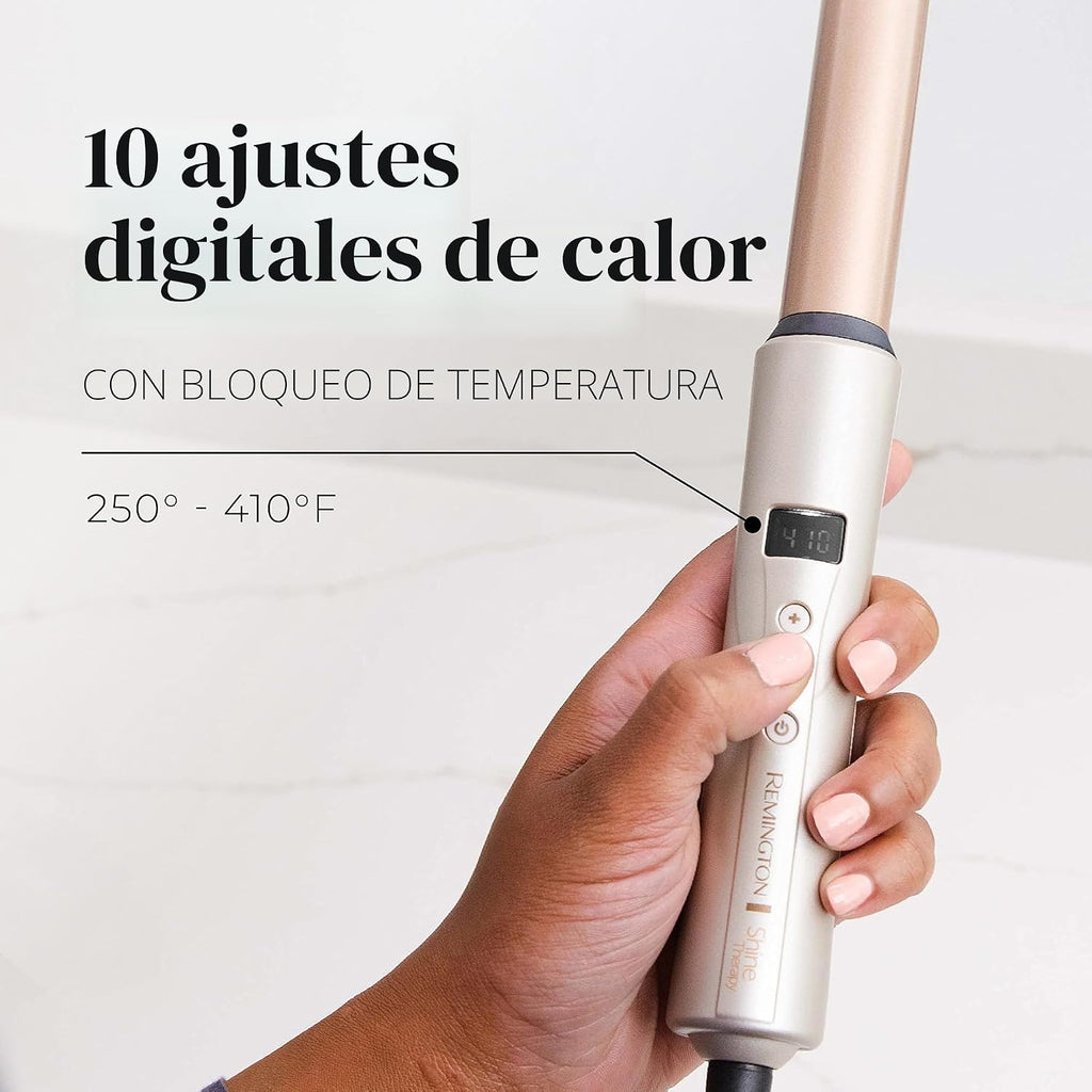 Remington Shine Therapy - Varita rizadora, 1 pulgada, aceite de arg...