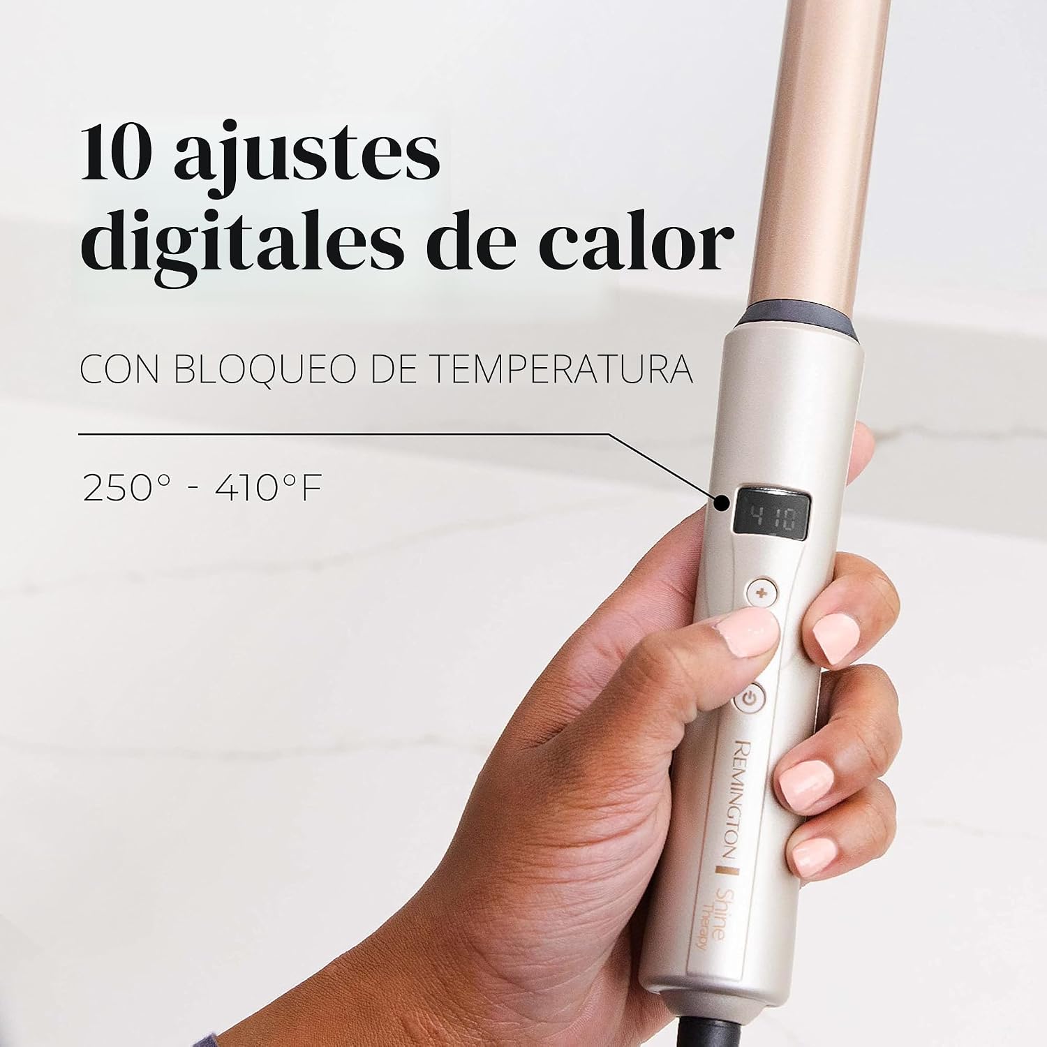 Remington Shine Therapy - Varita rizadora, 1 pulgada, aceite de arg...