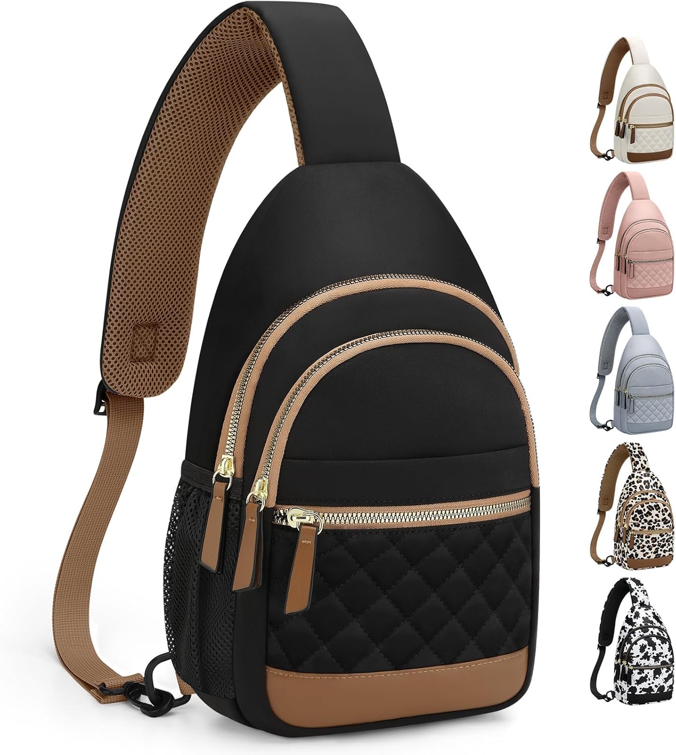 Capolo Bolso bandolera para mujeres y hombres, bolsos cruzados impe...