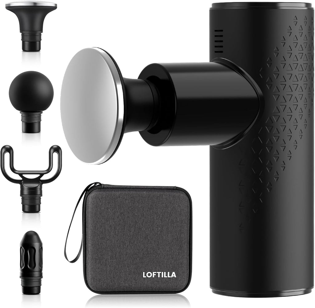 LOFTILLA Massage Gun Mini with Heat Deep Tissue, 6 Speeds Powerful...