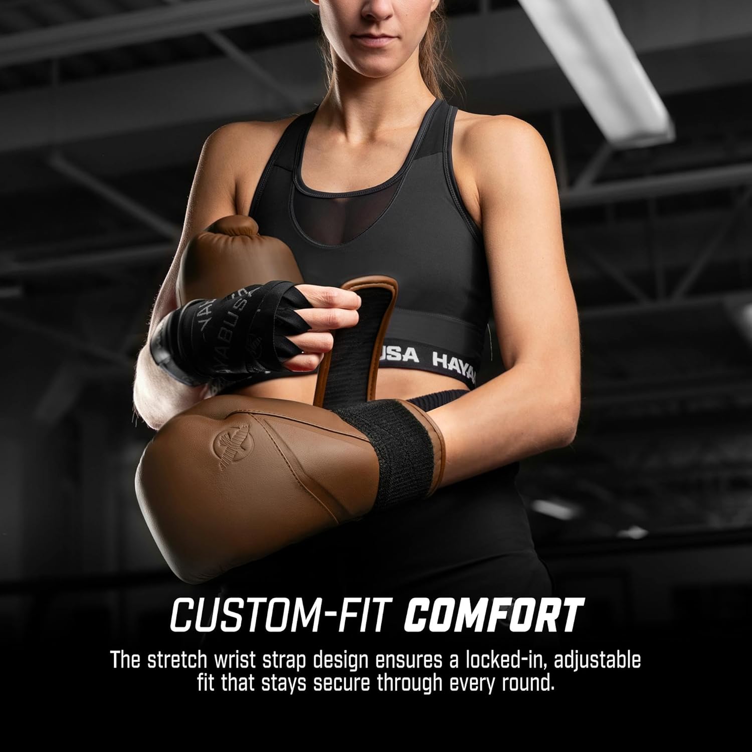 Hayabusa Guantes de boxeo de cuero E1 para hombres y mujeres, prote...