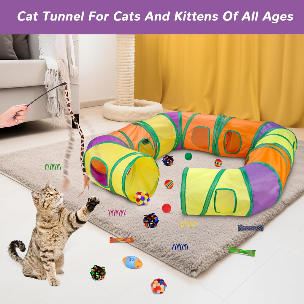 Retro Shaw Paquete de juguetes para gatos, 25 unidades, juguetes in...