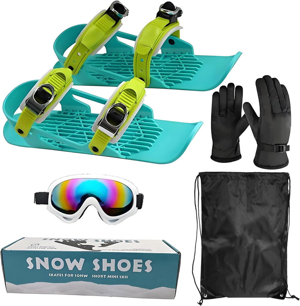 Snow Pro - Juego de mini patines cortos de esquí, patines ajustable...