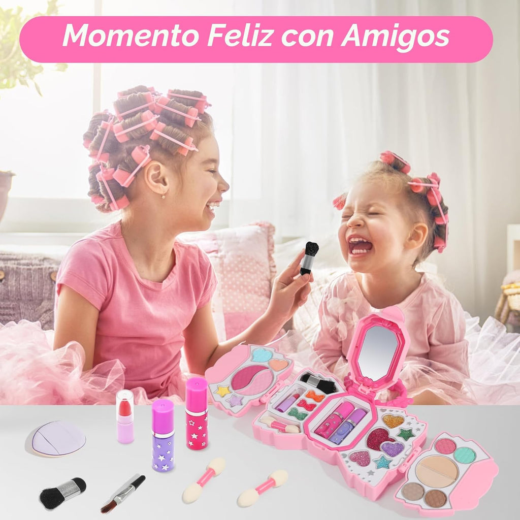 Topsolid Kit de maquillaje para niñas, maquillaje real lavable para...