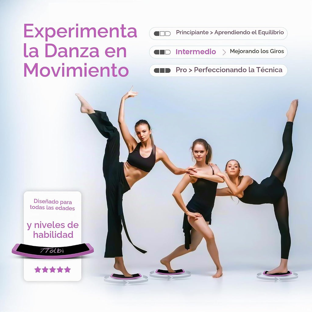 Tabla de giro premium para bailarines y patinadores \u2013 Mejora l...