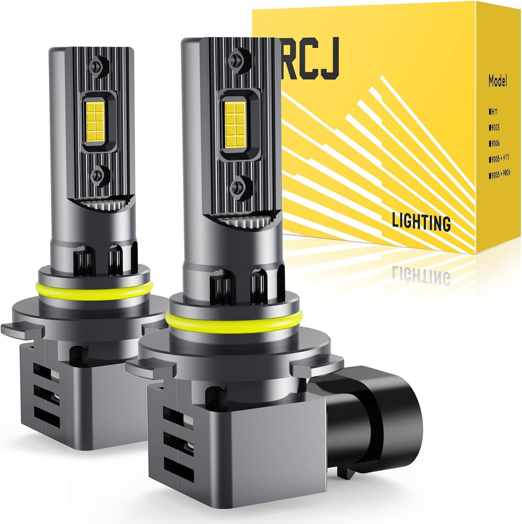 RCJ Bombilla LED 9006, bombillas HB4 de 100 W, 30000 lúmenes, bombi...
