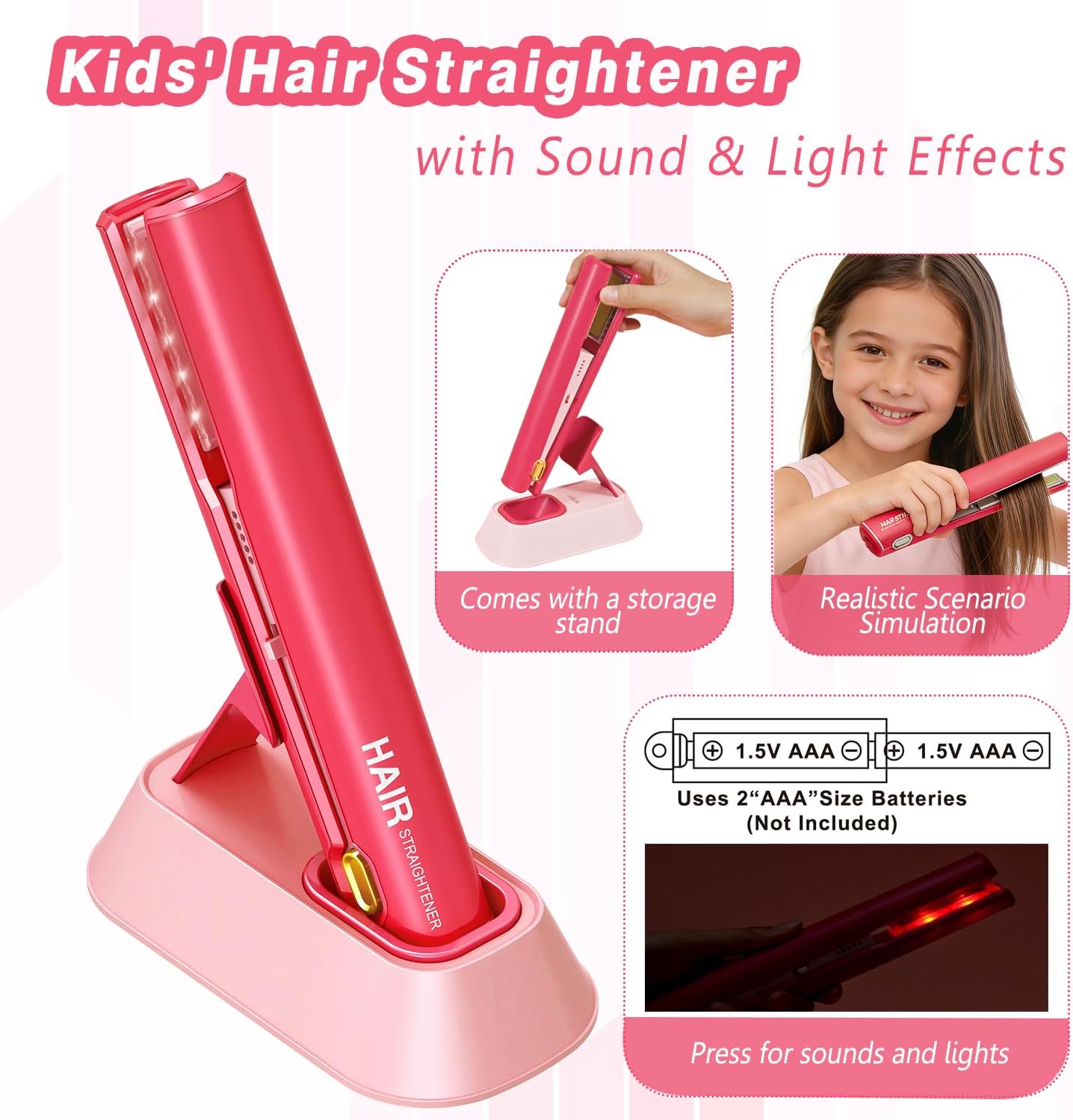 Juguetes de peluquería para niñas de 3 a 8 años, juego de peluquerí...
