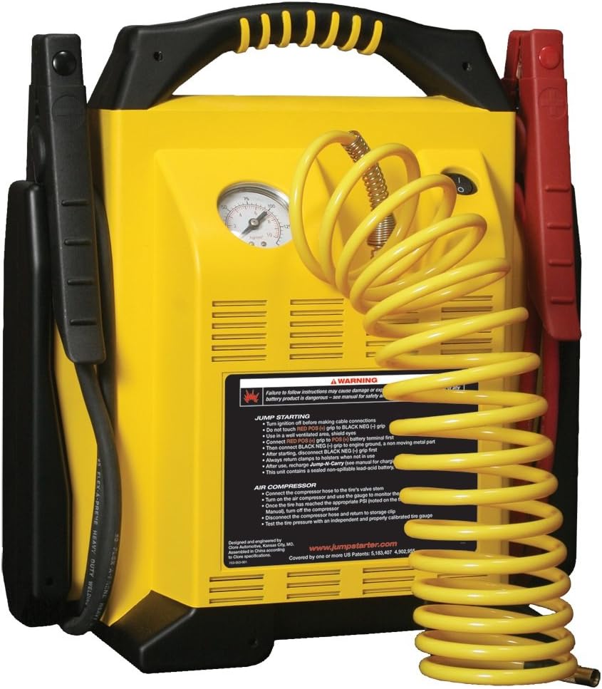 Clore Automotive Jump-N-Carry Arrancador de batería de pico de ampe...