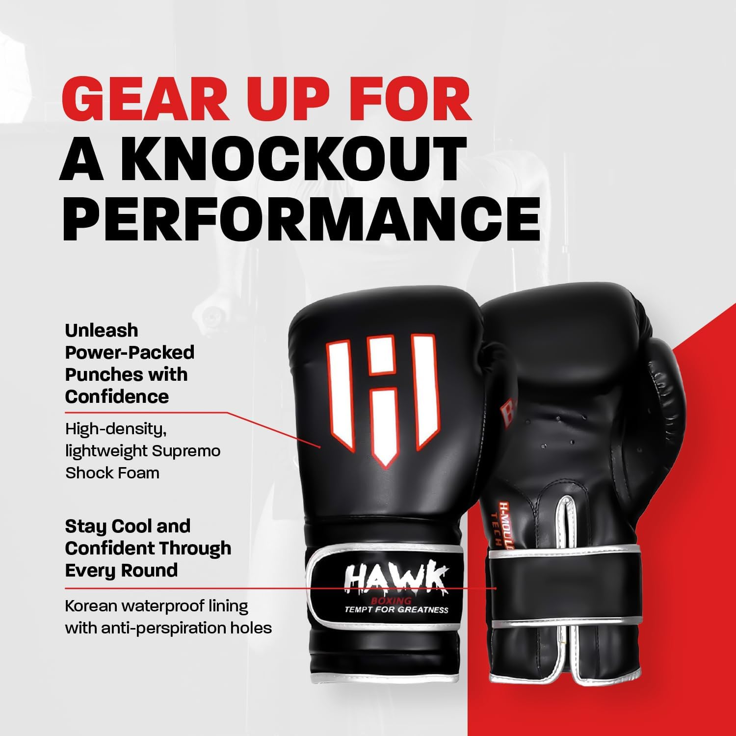Hawk Sports Guantes de boxeo para hombres y mujeres, cómodos guante...