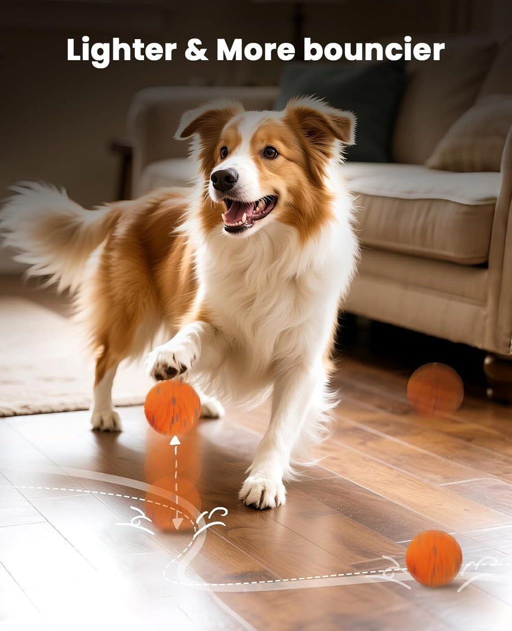 Xeuch Pelotas Interactivas Inteligentes para Perros, Pelota con Mov...