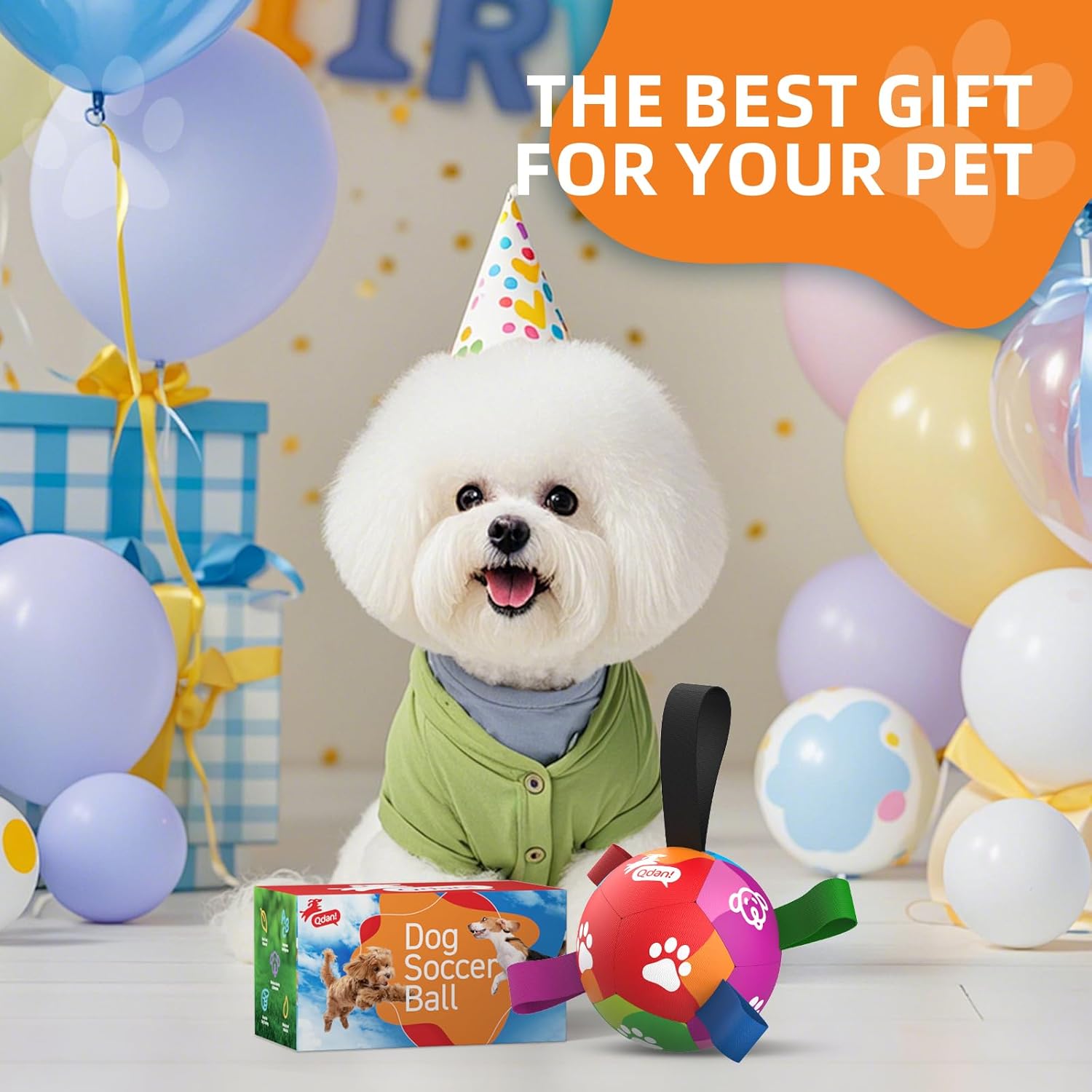 QDAN Juguetes para perros pequeños, juguetes para cachorros, pelota...