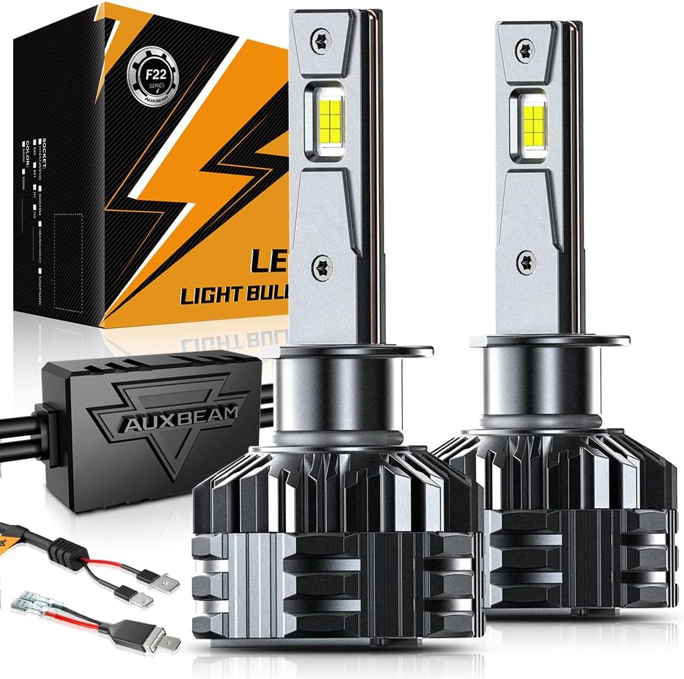 Auxbeam Luz antiniebla H1LL H1LL, serie F22, 6500K 110W 24000LM 700...