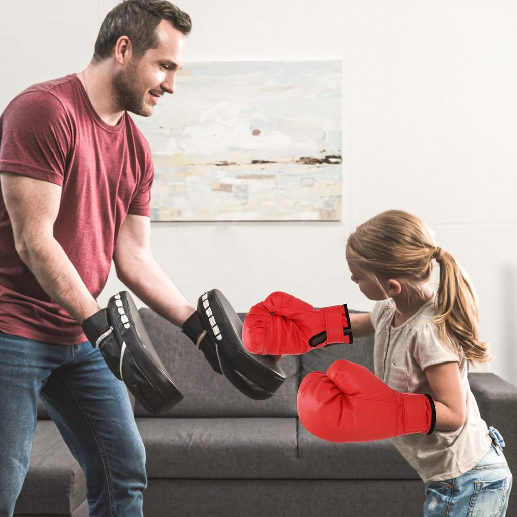 Ftabernam Guantes de boxeo, 2 pares de guantes de boxeo para princi...