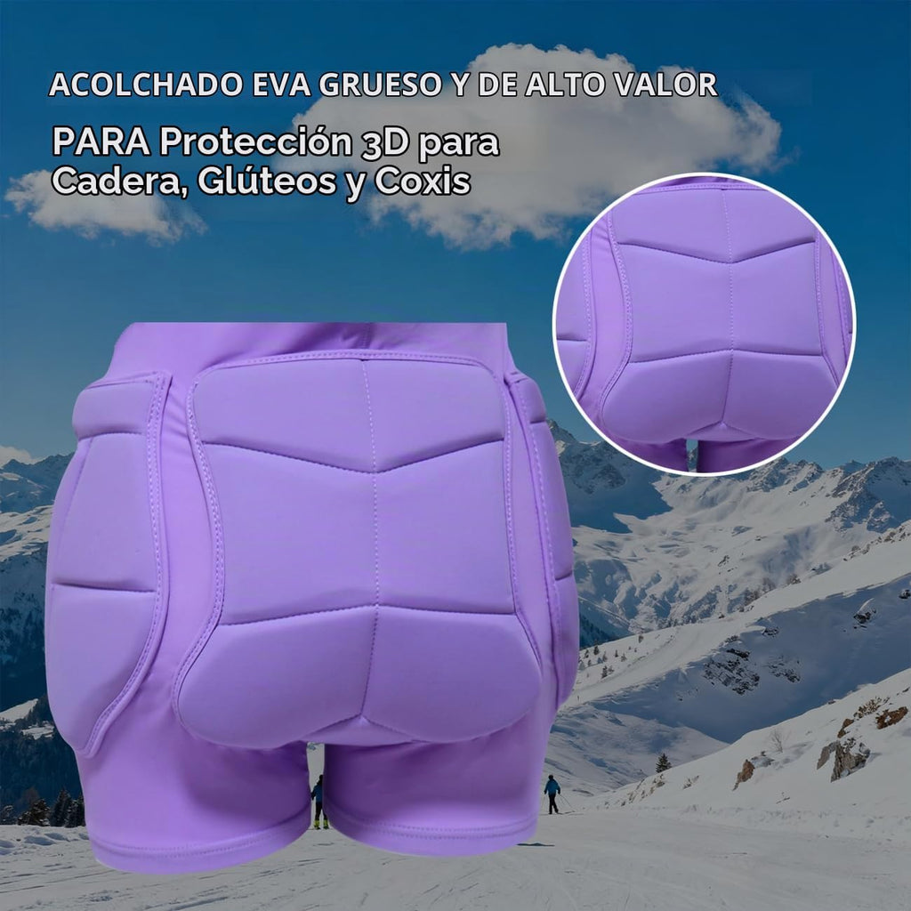 Bumsaver - Pantalones cortos acolchados para patineta, patinaje sob...