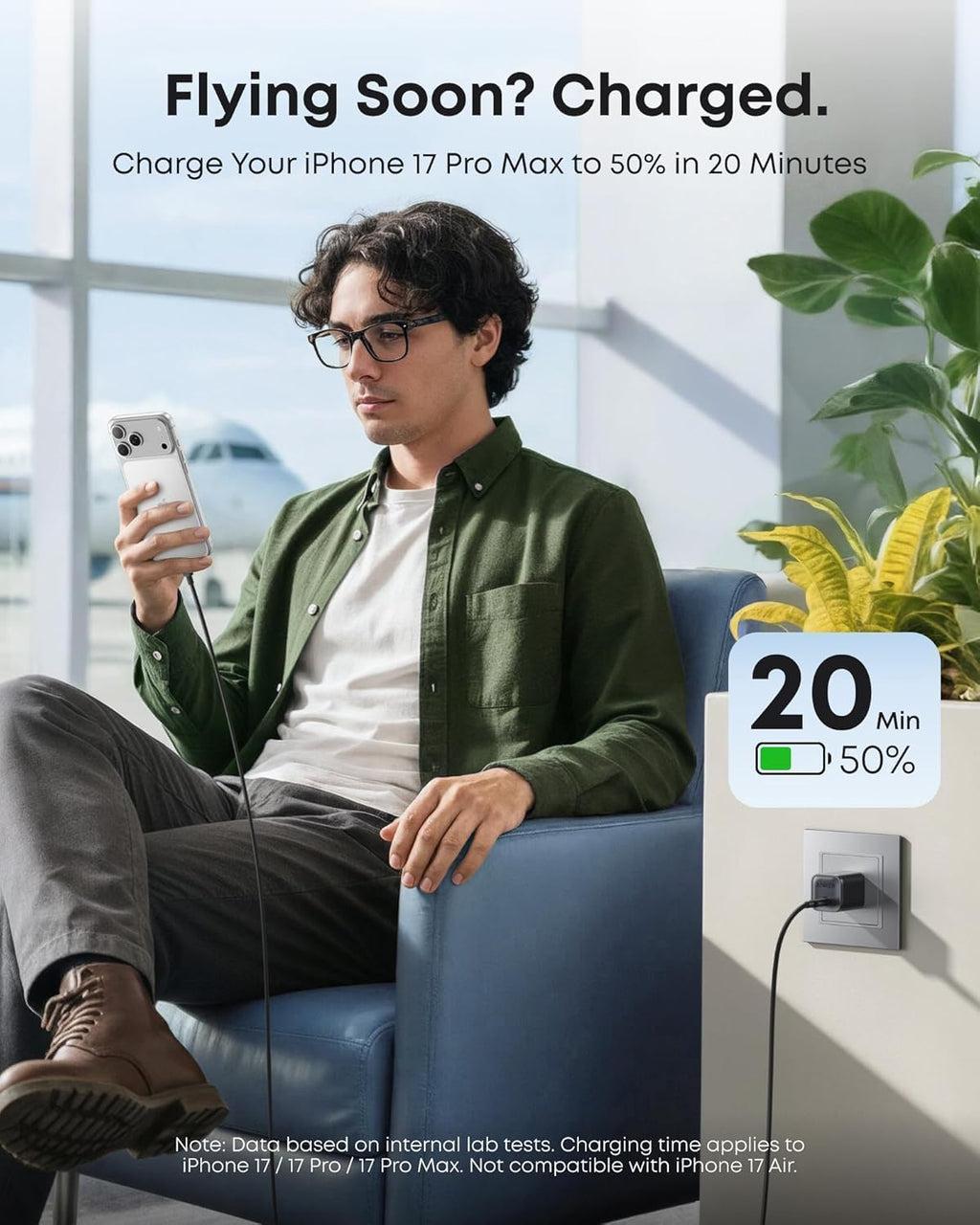 Anker Cargador Nano, Carga Rápida de 45W, Enchufe Compacto y Plegab...