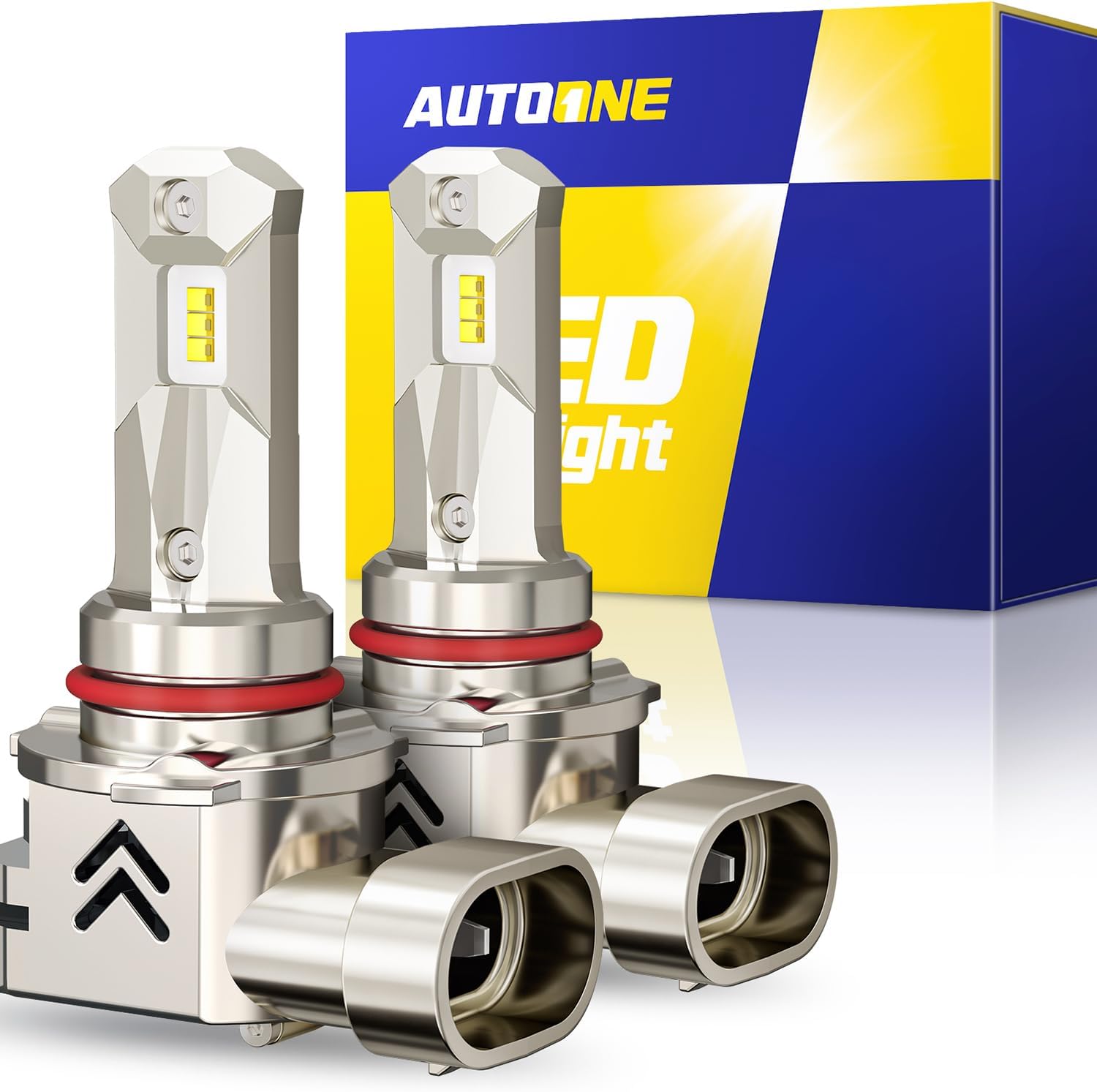 AUTOONE 9005 HB3 Bombillas LED, mismo tamaño OEM, 80000 lm, 1000% m...
