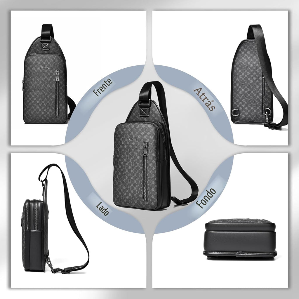 FSD WG - Mochila de bandolera para hombres - Bolso para el pecho, b...